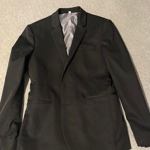 Extra Slim Black Men's Wool-Blend Modern Tech Suit Jacket